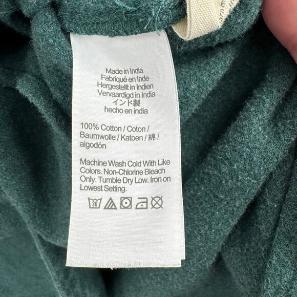 Madewell Flannel Oversized Ex-Boyfriend Swing Shirt Womens Small Green - Picture 9 of 13